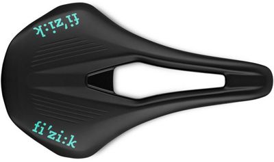 Fizik Argo Vento R3 Mountain Bike Saddle - Black and Celeste - 140mm, Black and Celeste